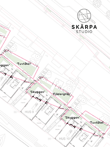 Bostadsgård Malmö Limhamn Växtkoncept Växtförslag bjälklag ståndort skärpa studio